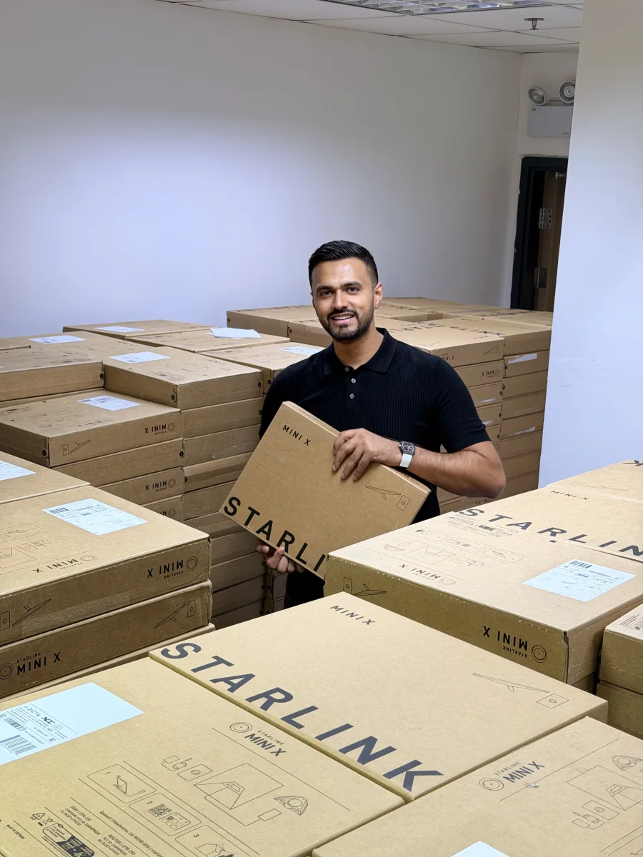 Starlink inventory at the Coolmix warehouse