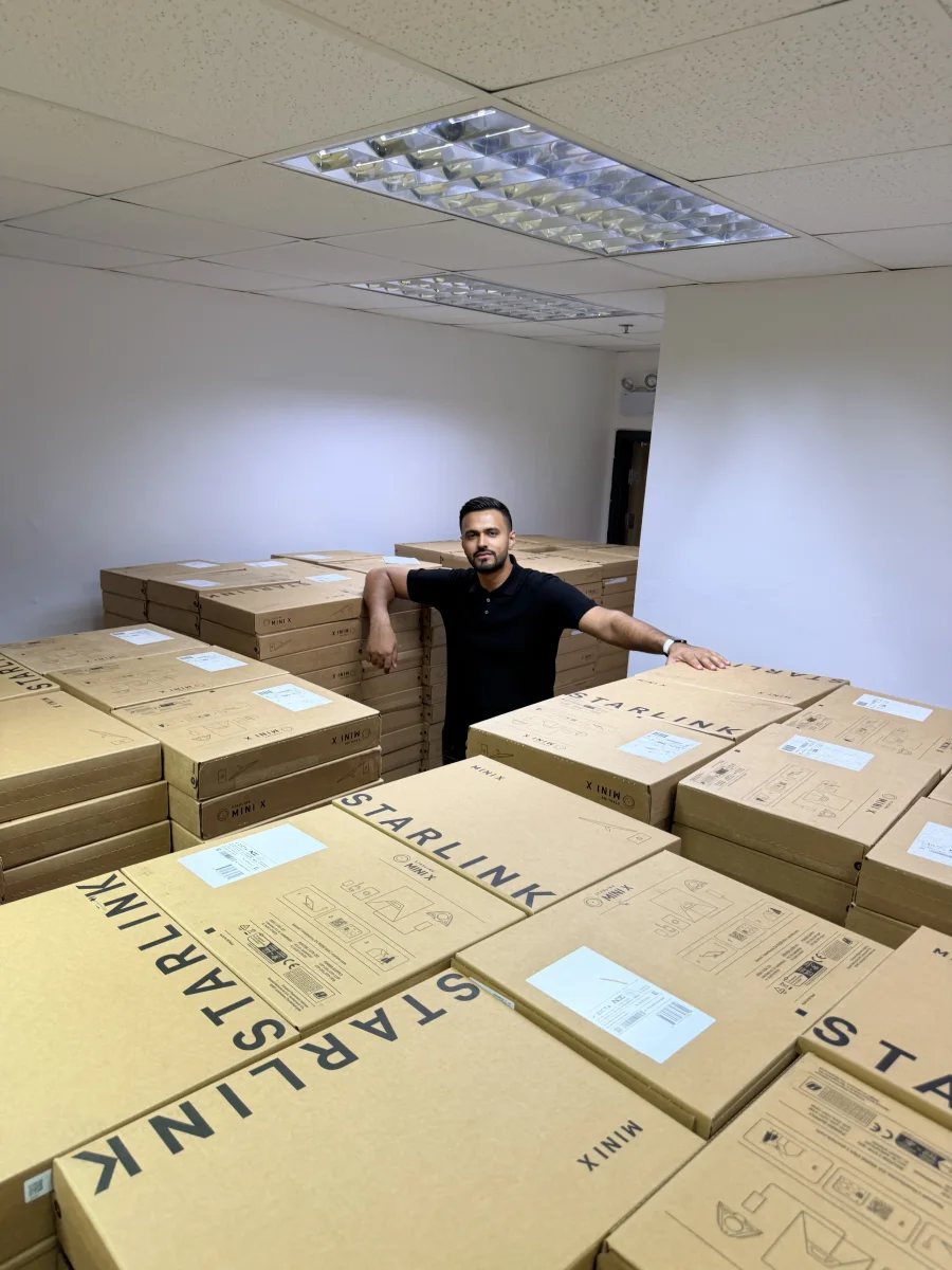Starlink inventory at the Coolmix warehouse