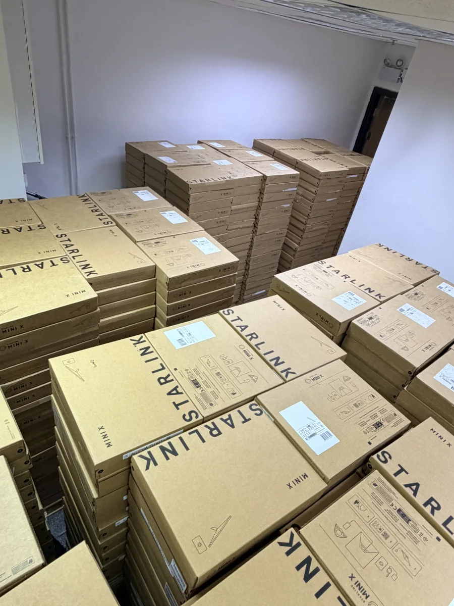 Starlink inventory at the Coolmix warehouse
